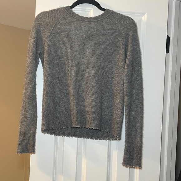 Autumn Cashmere Sweaters - Autumn Cashmere Gray Crew Neck Cashmere Sweater size Small